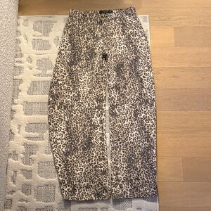 Lioness Leopard Print Boyfriend Jeans